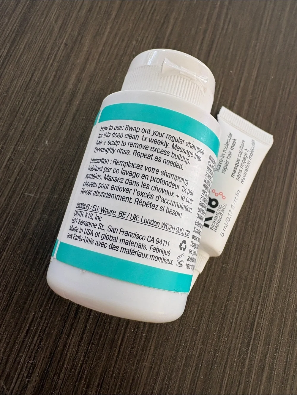 K18 Peptide Prep Detox Shampoo + Hair Masque